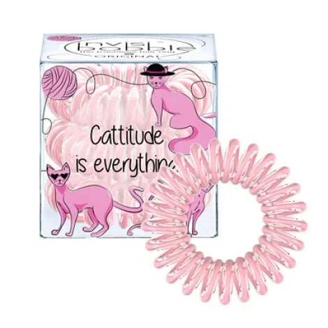 INVISIBOBBLE - Original - Cattitude Is Everything! - Clear/Pink