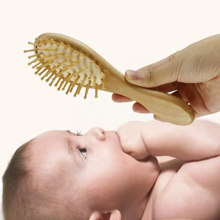 Baby Hair Brush and Comb Set x3 - baby scalp massager