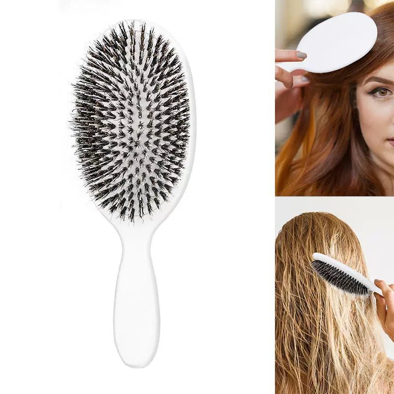 Oval hair brush - white
