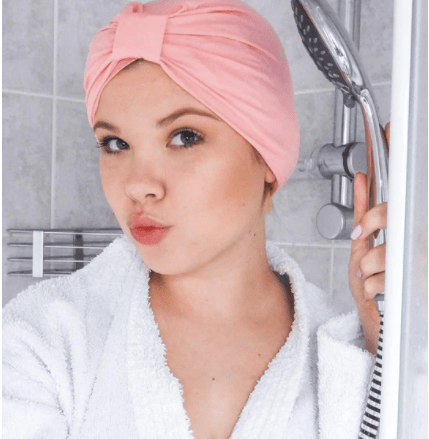 STYLEDRY Turban Shower Cap - Cotton Candy