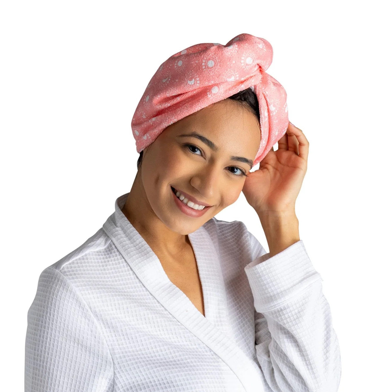 Lemon Lavender - Plot twist - Microfiber turbo towel - PEACH
