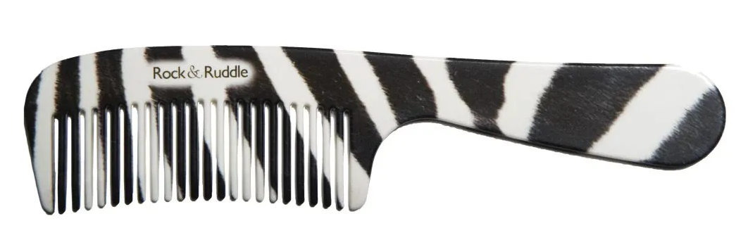 Rock & Ruddle - ZEBRA Print Handle Comb