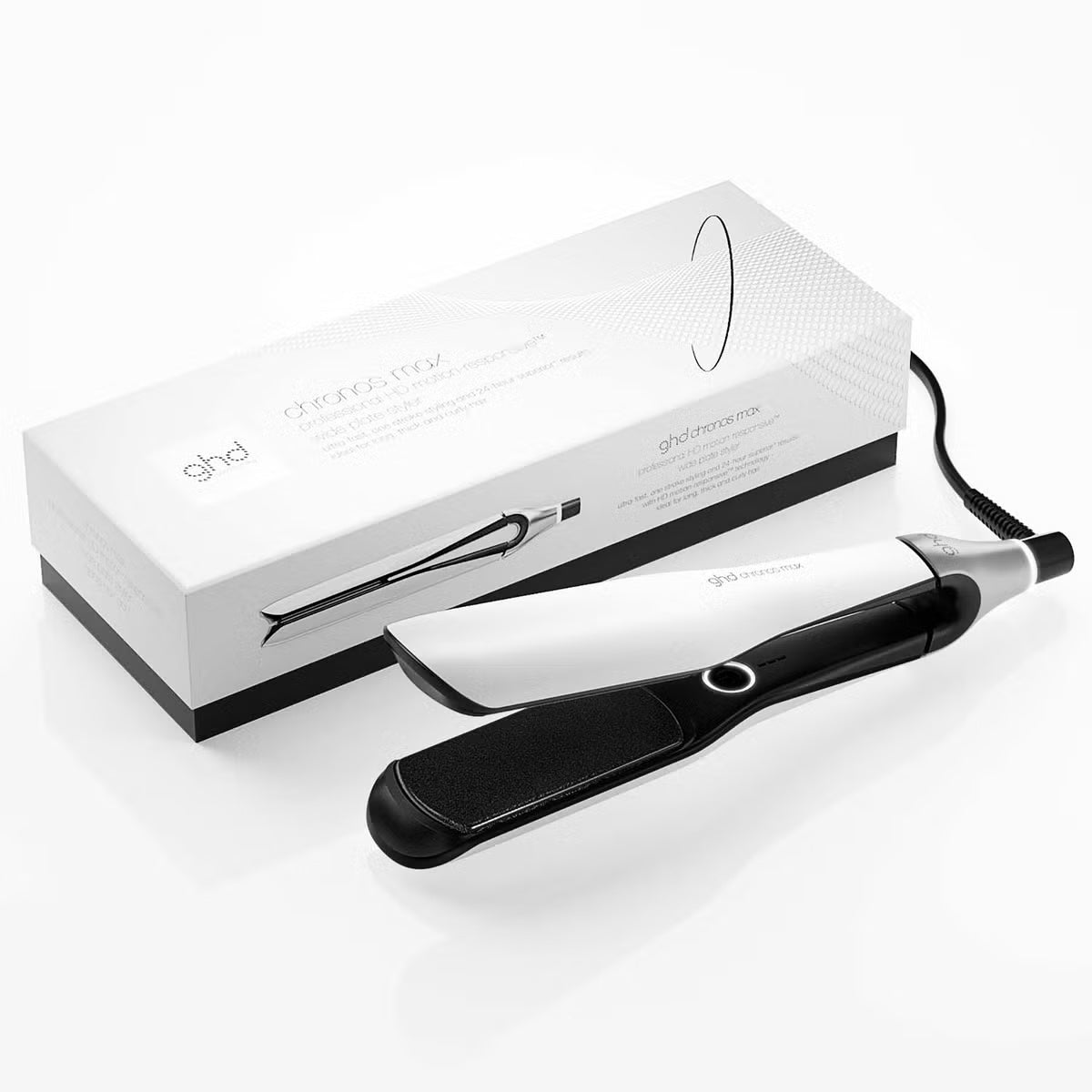 NEW ghd Chronos Max Best Wide Plate Hair Straightener (43mm plate) WHITE