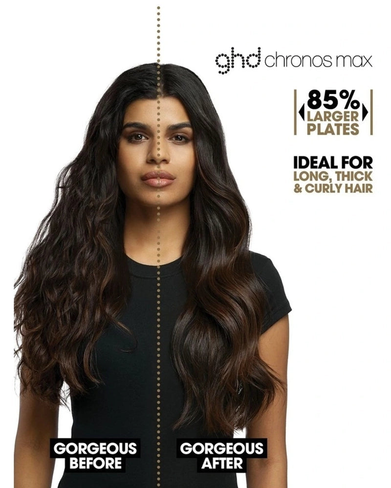 NEW ghd Chronos Max Best Wide Plate Hair Straightener (43mm plate) WHITE