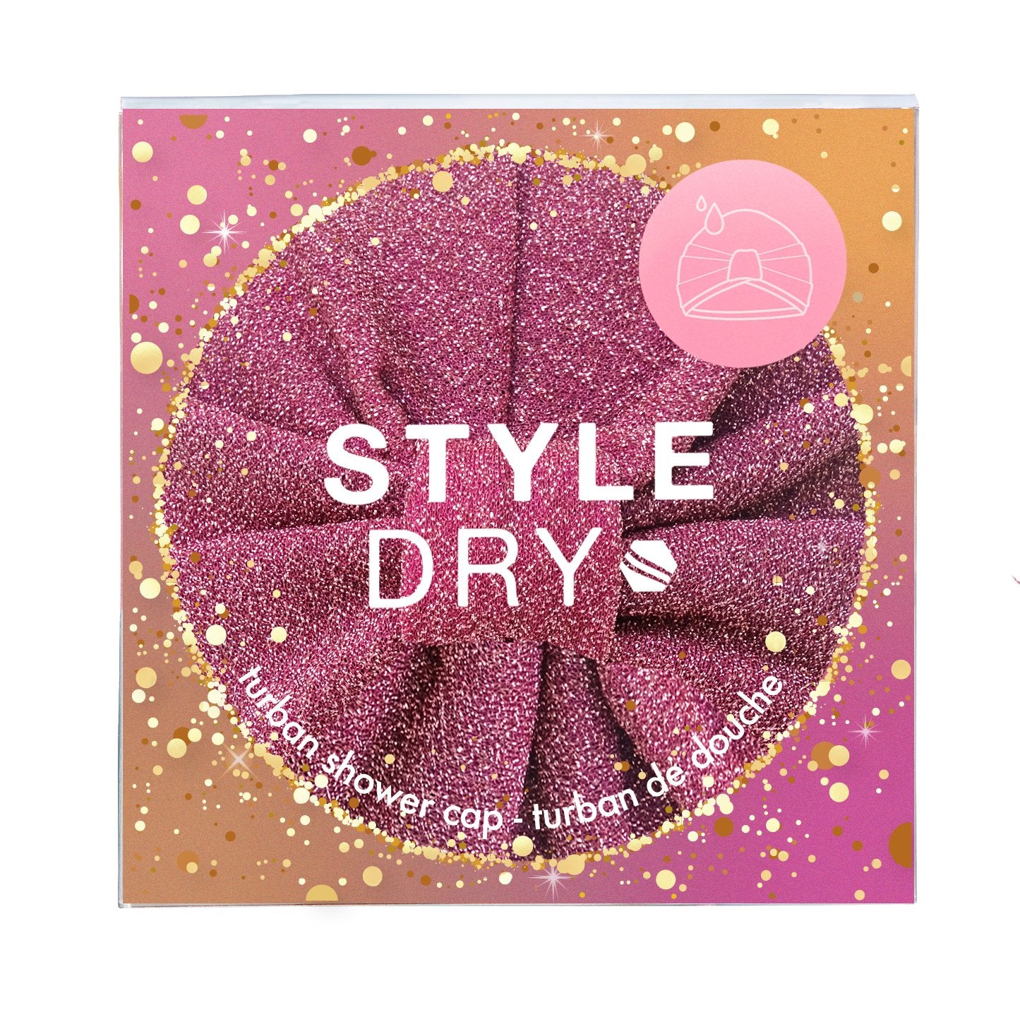 STYLEDRY Turban Shower Cap - Shimmer and Shine