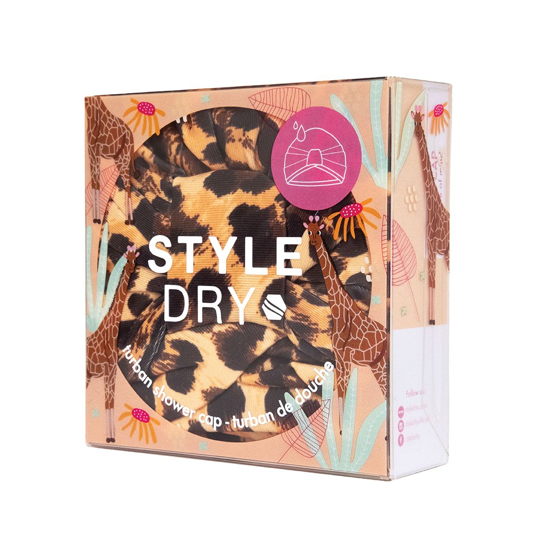STYLEDRY Turban Shower Cap - Safari State Of Mind
