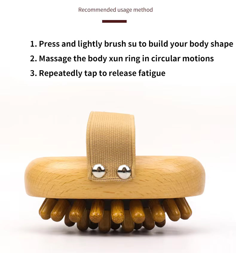beech wood wooden hand-held massager