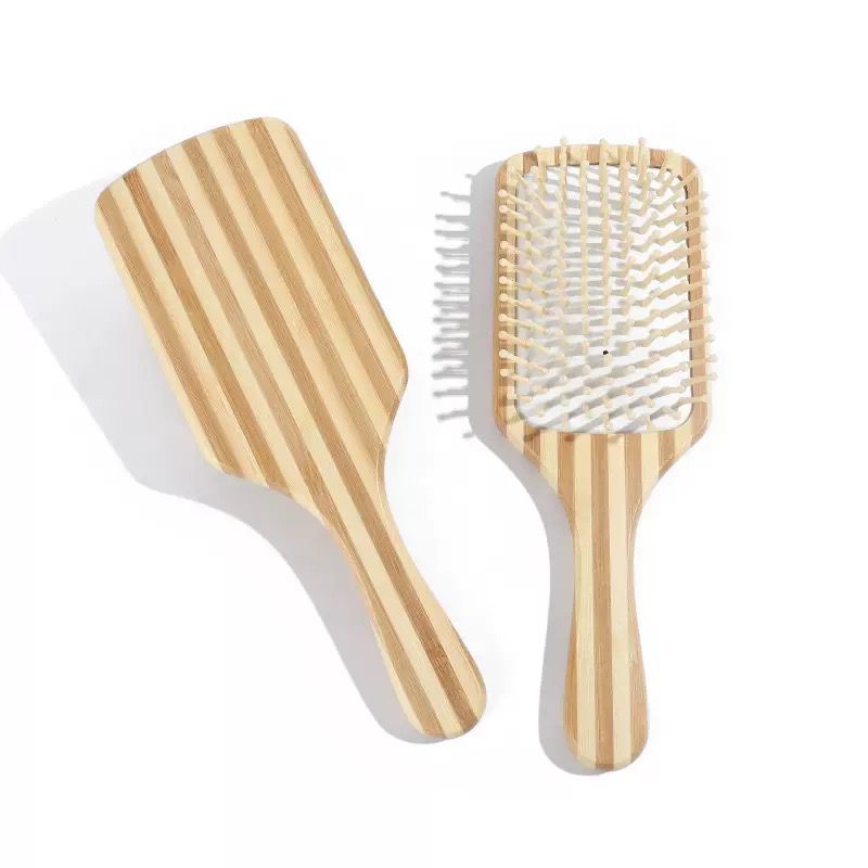 Wooden paddle brush