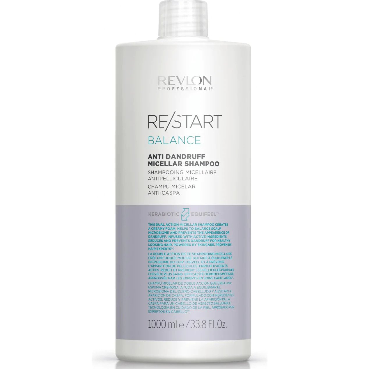 Revlon Restart- Balance Anti-Dandruff Micellar Shampoo-1000ml
