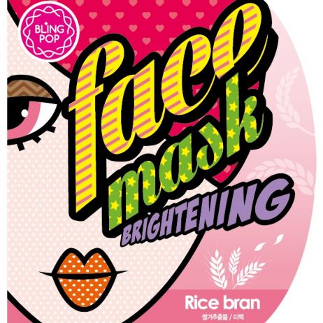 BLING POP Rice Bran Brightening Face Mask - Individual Sachet
