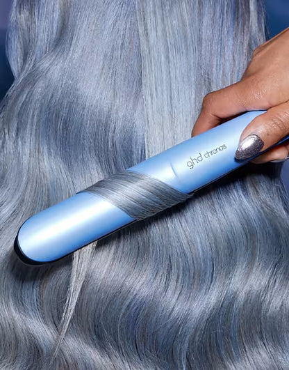 ghd chronos hair straightener in icy blue - limited edition