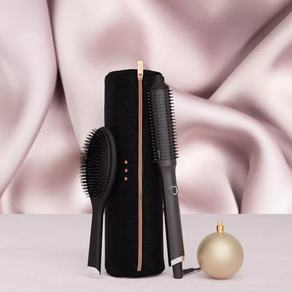 GHD RISE HOT BRUSH FESTIVE GIFT SET IN BLACK
