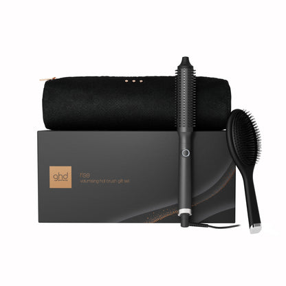 GHD RISE HOT BRUSH FESTIVE GIFT SET IN BLACK