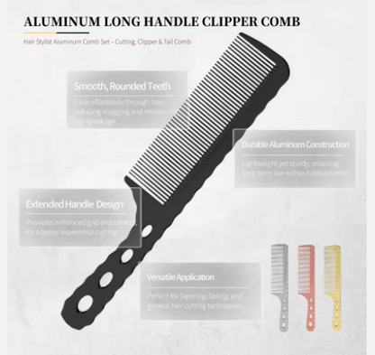 Aluminum Long Handle Clipper Comb