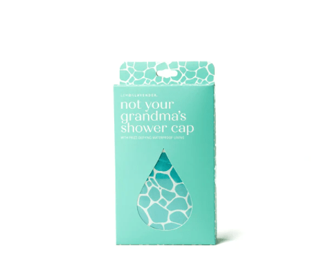 Lemon Lavender - Not Your Grandma’s Shower Cap Blue Pebble