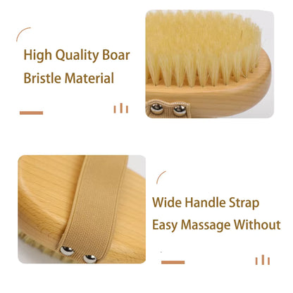 Boar bristle body brush