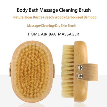 Boar bristle body brush