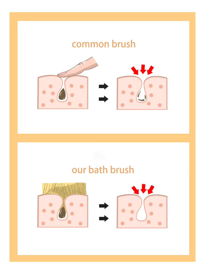 Boar bristle body brush
