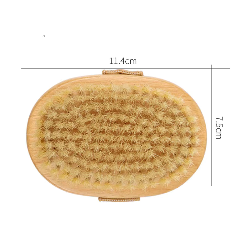 Boar bristle body brush