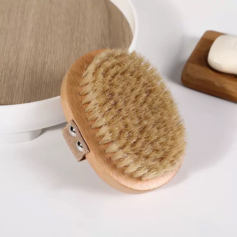 Boar bristle body brush