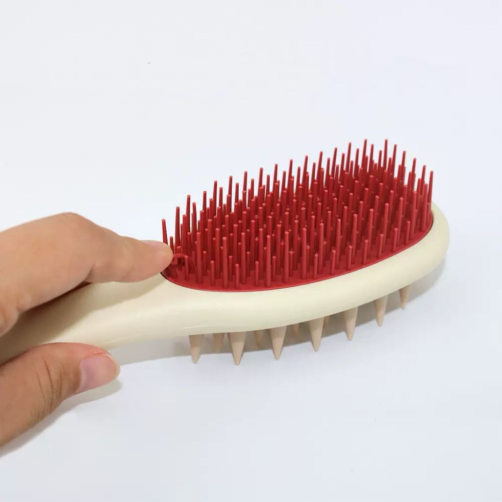 Double Side Silicone Shampoo Massage Scalp Brush