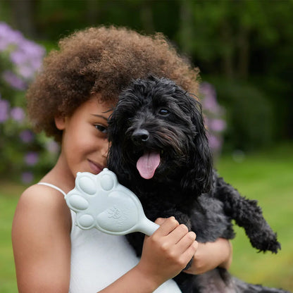 Re:born Pet Angel Detangling Pet Brush & Keyring Brush - Grey/Pink