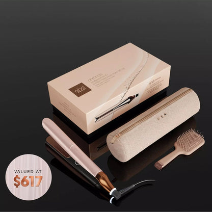 GHD CHRONOS HAIR STRAIGHTENER FESTIVE GIFT SET IN CASHMERE BEIGE 4.7/5