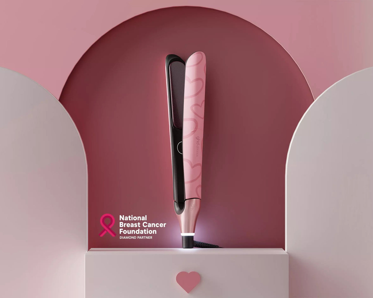 GHD CHRONOS PROFESSIONAL HAIR STRAIGHTENER (26MM PLATE) DUSTED PINK