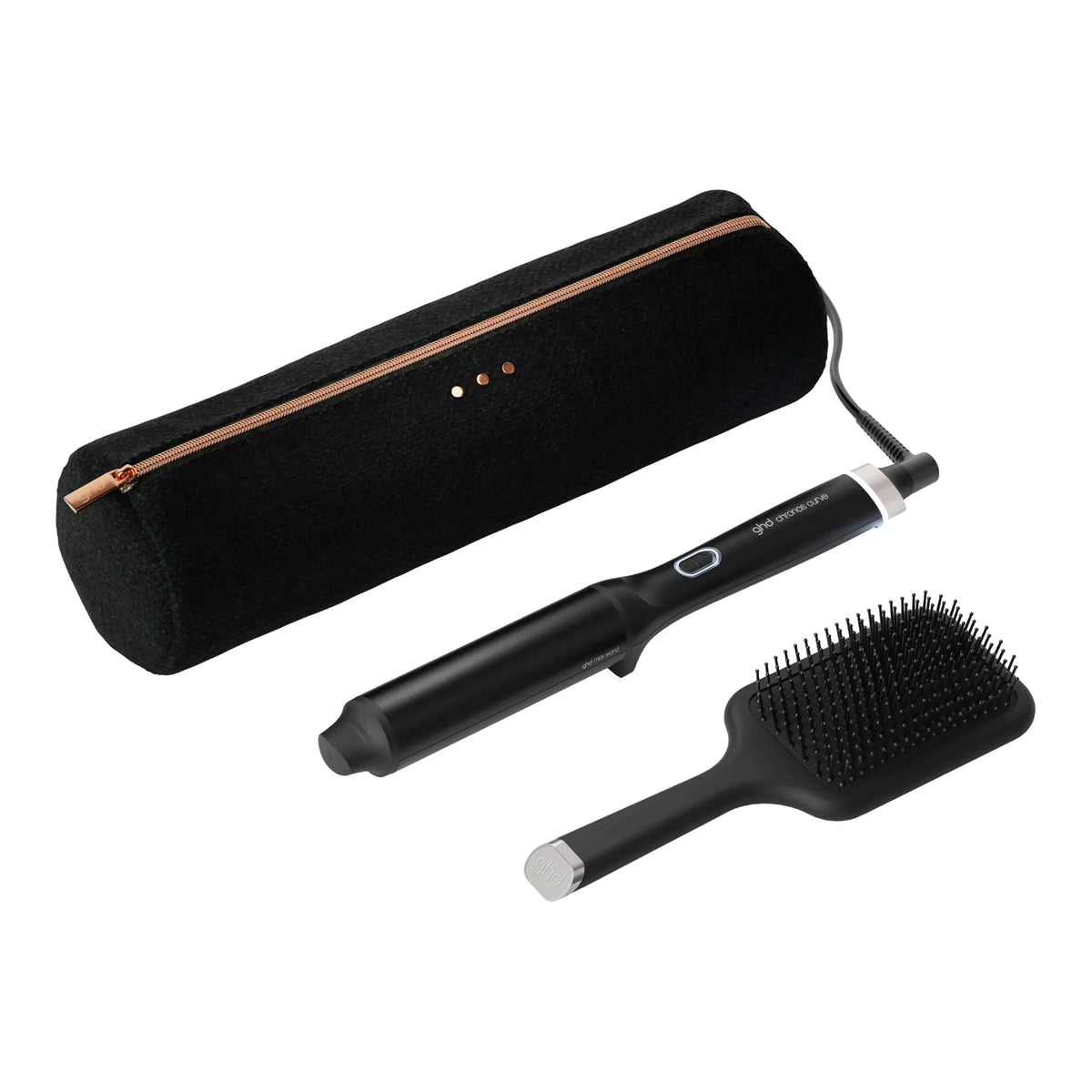 GHD CHRONOS CURVE MAX WAND (LARGE 38MM BARREL) FESTIVE GIFT SET IN BLACK