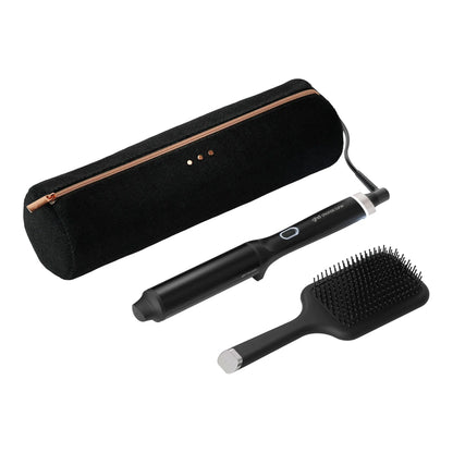 GHD CHRONOS CURVE MAX WAND (LARGE 38MM BARREL) FESTIVE GIFT SET IN BLACK