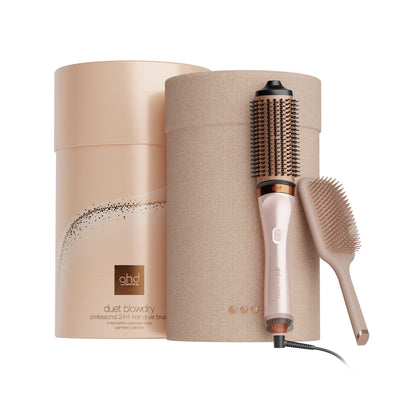 GHD DUET BLOWDRY HAIR DRYER BRUSH FESTIVE GIFT SET IN CASHMERE BEIGE