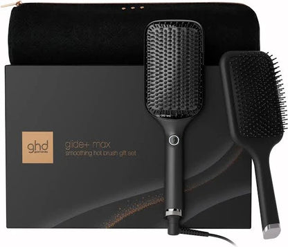 GHD GLIDE+ MAX HOT BRUSH FESTIVE GIFT SET IN BLACK