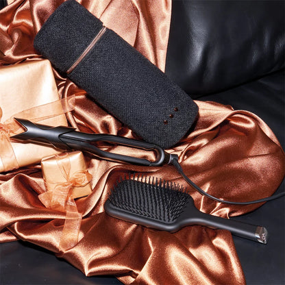 GHD SCULPT INTERACTIVE HAIR STRAIGHTENER FESTIVE GIFT SET IN BLACK