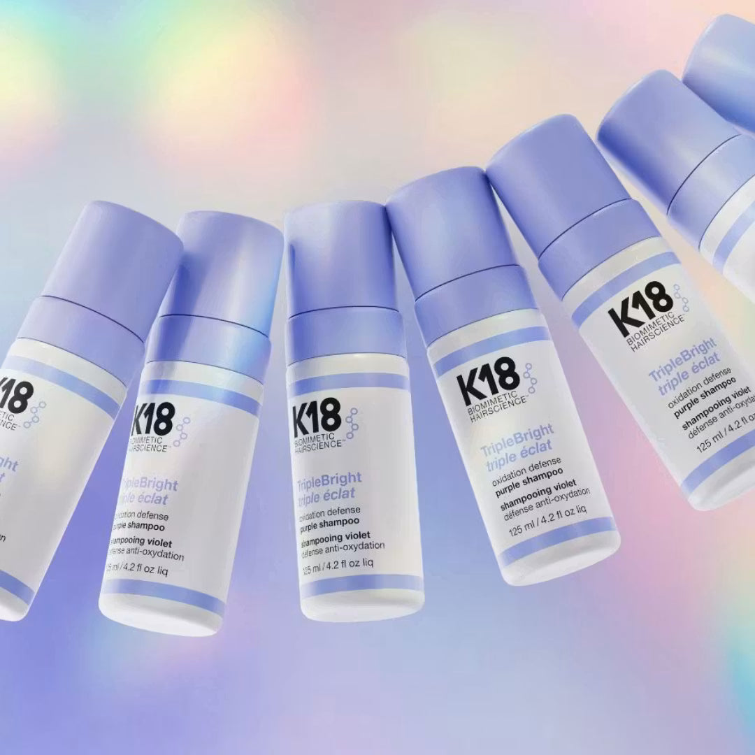 K18 TripleBright oxidation defense purple shampoo 125ml