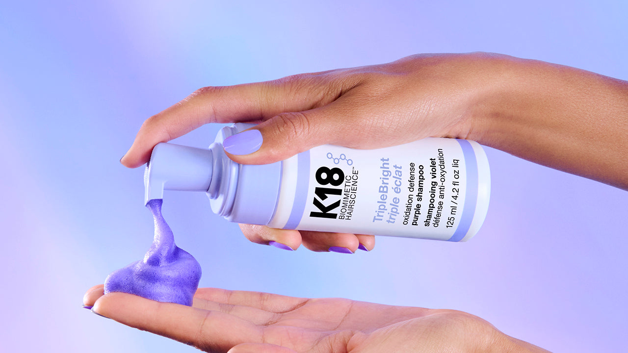 K18 TripleBright oxidation defense purple shampoo 125ml