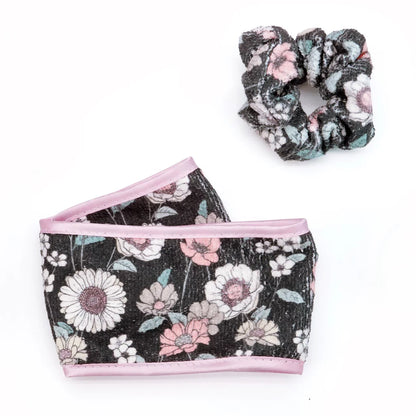 Lemon Lavander high & dry DUO - Scrunchie & Headband FLORAL PRINT