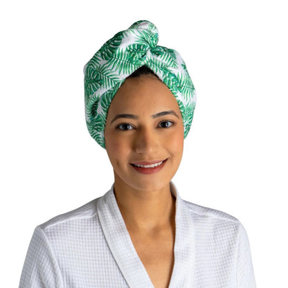 Lemon Lavender - Plot twist - Microfiber turbo towel - GREEN PALM