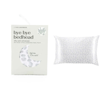 Lemon Lavender Bye Bye Bed Head Silky Satin Pillowcase - Cat nap