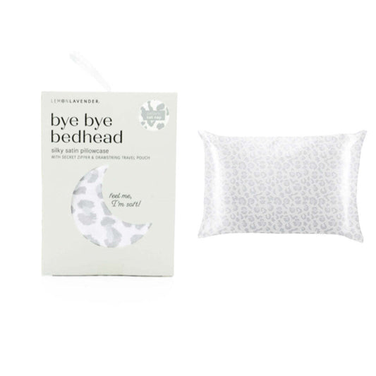 Lemon Lavender Bye Bye Bed Head Silky Satin Pillowcase - Cat nap