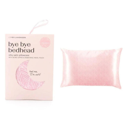 Lemon Lavender Bye Bye Bed Head Silky Satin Pillowcase - Staycation