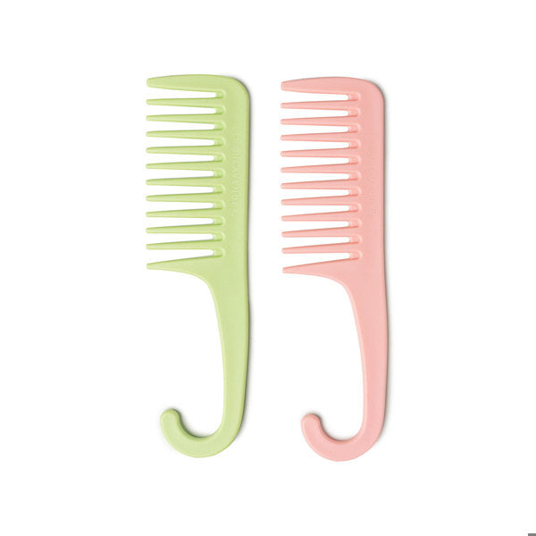 Lemon Lavender Knot Today Shower Comb Duo - Lime & Pink