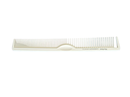 Medium White comb carbonat static - spaced teeth