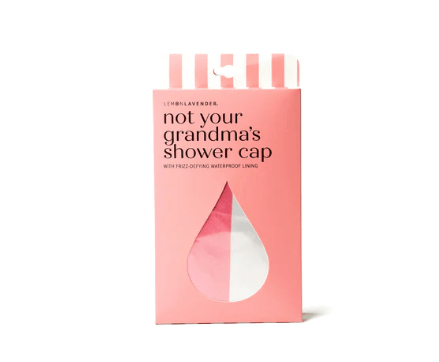 Lemon Lavender - Not Your Grandma’s Shower Cap Pink Stripe