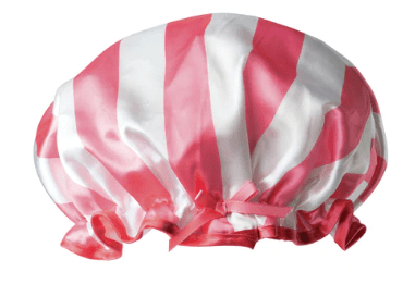 Lemon Lavender - Not Your Grandma’s Shower Cap Pink Stripe