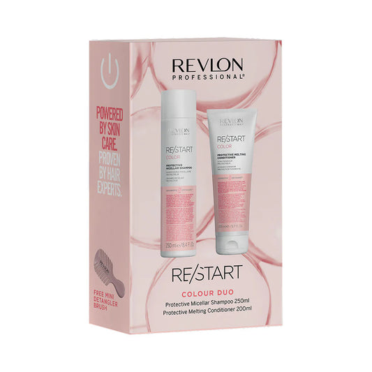Revlon Professional RESTART Color-Protective Duo + Mini Detangler Brush