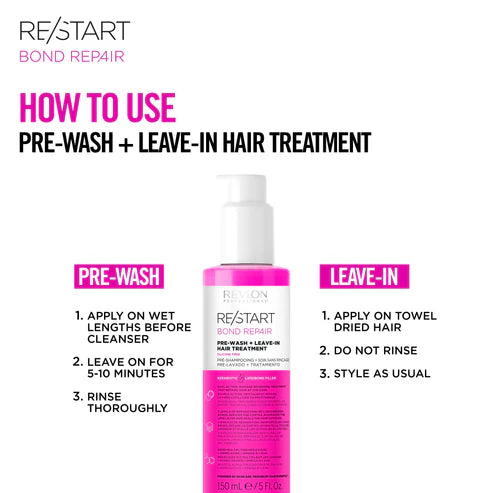 Revlon RE/START Bond Repair Pre-wash + Leave-in Hair Treatment 150ml