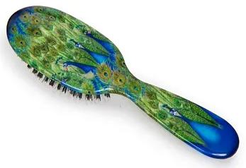 Rock & Ruddle - PEACOCKS hairbrush (Small)