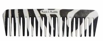 Rock & Ruddle- ZEBRA Print Wide Tooth Comb