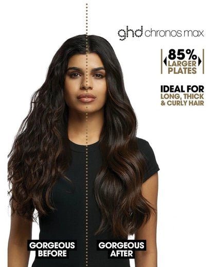 NEW ghd Chronos Max Best Wide Plate Hair Straightener (43mm plate) WHITE