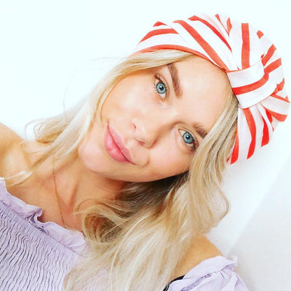 STYLEDRY Turban Shower Cap - Stripe Me Tender